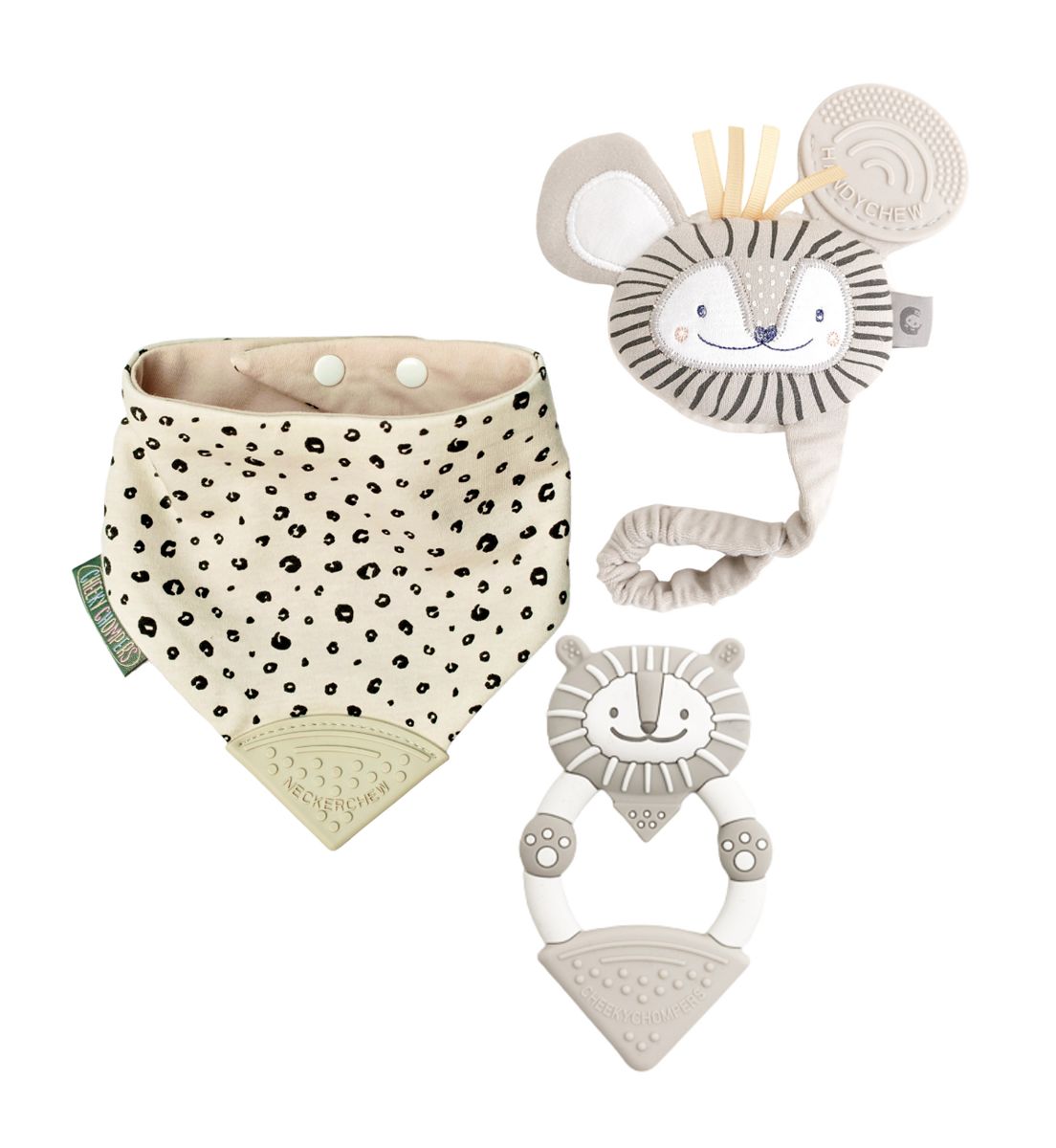 Cheeky Chompers Teething Baby Gift Bundle - Leopard