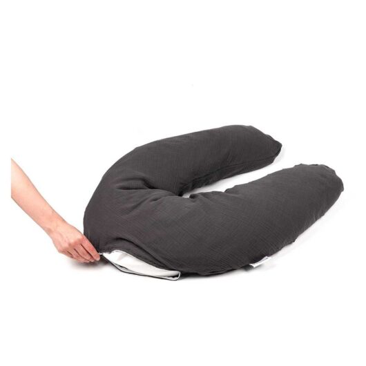 Doomoo Comfy Big Maternity Pillow Muslin Grey