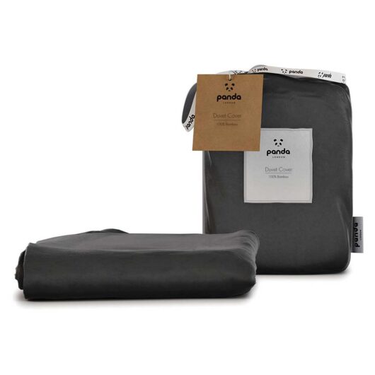 Panda 100% Bamboo Duvet Cover - Urban Grey King