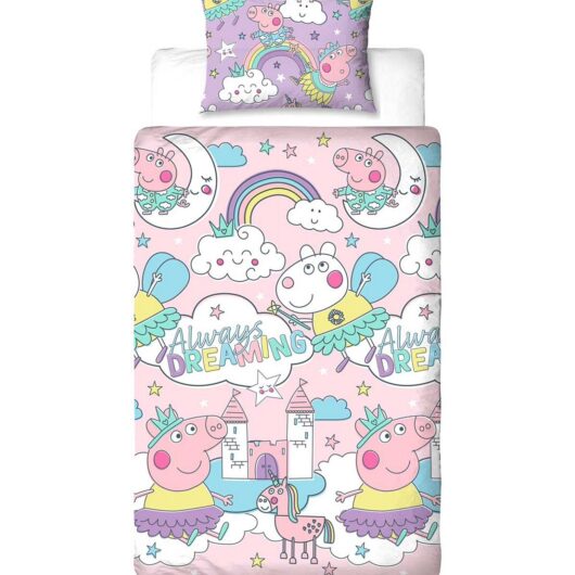 Peppa Pig Peppa Bedtime Single Duvet Bedding Set