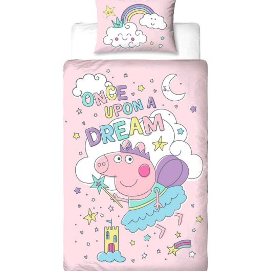 Peppa Pig Peppa Time Bedtime Single Bedding Set