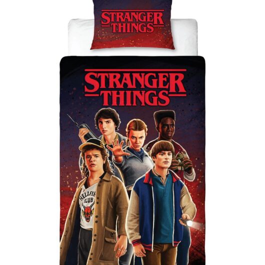 Stranger Things Flames Single Panel Duvet
